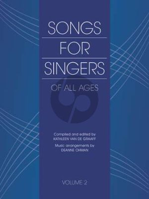 Songs for Singers of All Ages Vol.2 Voice-Piano (Bk-Cd) (edited by Kathleen van de Graaff)