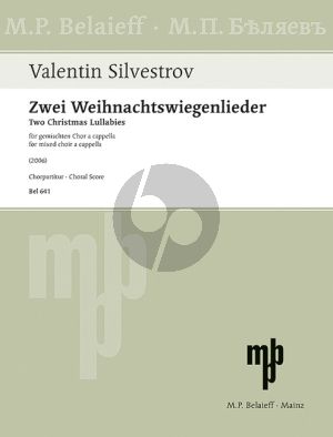 Silvestrov Zwei Weihnachtswiegenlieder SATB mit Soli (Ukrainisch)