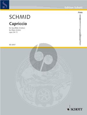 Schmid Capriccio Op.34 No.5 Flute(Violin)-Piano