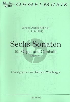 Kobrich 6 Sonaten für Orgel (Klavier/Cembalo) (Gerhard Weinberger)