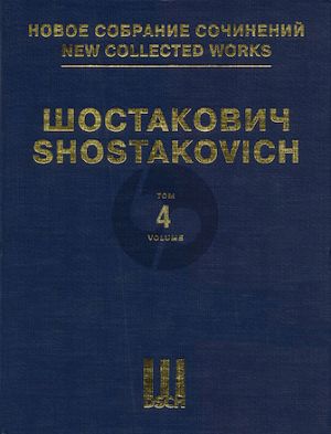 Shostakovich Symphony No.4 Op.43 Fullscore (New Collected Works of Dmitri Shostakovich – Volume 4)
