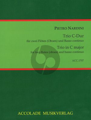 Nardini Trio C-Dur 2 Flöten (Oboen) und Basso continuo (Antonia Emde)