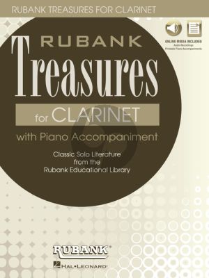 Rubank Treasures for Clarinet (Book with Audio online) (stream or download) (edited by Himmie Voxman)