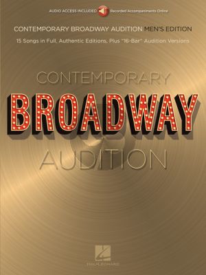 Contemporary Broadway Audition: Men's Edition (Book with Audio online)