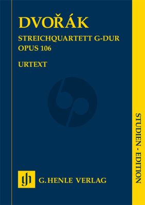 Dvorak Quartett G-dur Op.106 2 Vi.-Va.-Vc. Studienpartitur (Peter Jost) (Henle-Urtext)