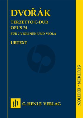Dvorak Terzetto C-dur Op. 4 2 Violinen und Viola Studienpartitur (Annette Oppermann) (Henle-Urtext)