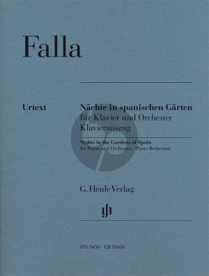 Falla Nächte in spanischen Gärten (Noches en los jardines de España) Klavier-Orchester Klavierauszug (Ullrich Scheideler) (Henle-Urtext)