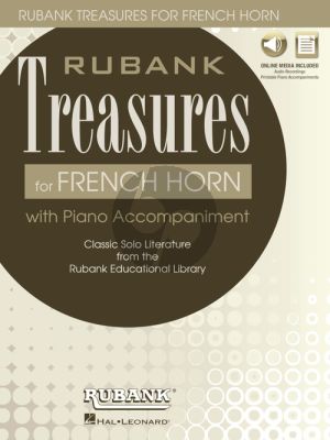 Rubank Treasures for Horn (Book with Audio online) (stream or download) (edited by Himmie Voxman)