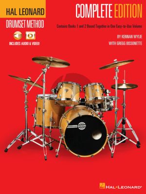 Wylie-Bissonette Hal Leonard Drumset Method – Complete Edition Books 1 & 2 with Video and Audio