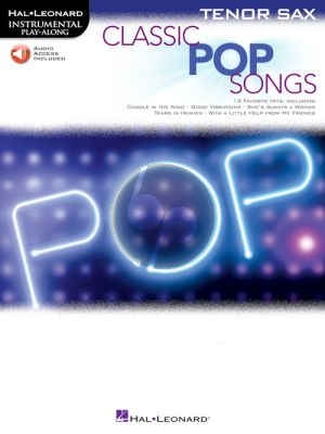 Classic Pop Songs for Tenor Saxophone (Book with Audio online)