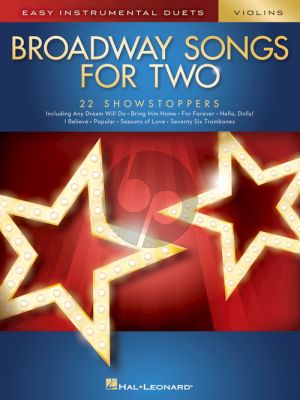 Broadway Songs for Two Violins