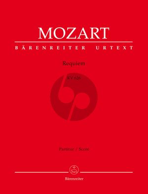 Mozart Requiem KV 626 Soli-Choir-Orchestra Full Score (Süssmayr) (ed. Leopold Nowak) (Barenreiter-Urtext)
