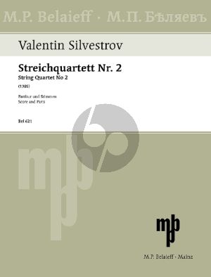 Silvestrov Quartet No.2 2 Violins-Viola and Violoncello (Score/Parts)