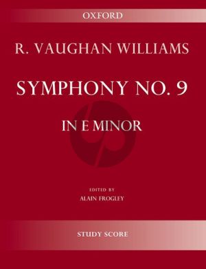 Vaughan Williams Symphony No.9 e-minor Study Score (edited by Alain Frogley)