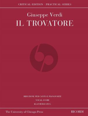 Verdi Il Trovatore Vocal Score (edited by David Lawton) (Critical Edition)