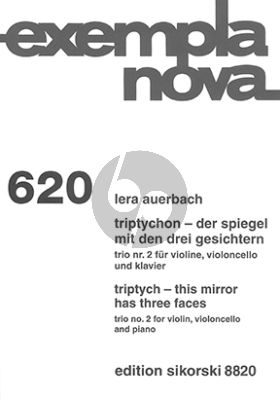Auerbach Triptychon - Der Spiegel mit den drei Gesichtern (Trio No.2) Violine-Violoncello und Klavier (Part./Stimmen)