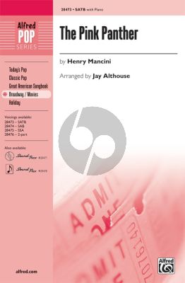 Mancini The Pink Panther SATB (transcr. Jay Althouse)
