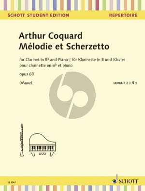 Coquard Melodie et Scherzo Op.68 Clarinet-Piano (Rudolf Mauz)