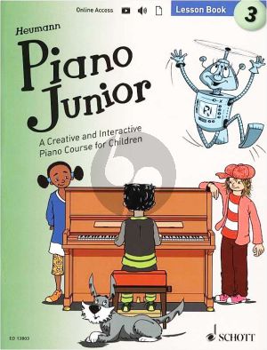 Heumann Piano Junior Lesson Book 3 (Book with Audio online)