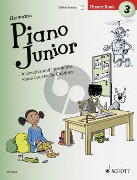 Heumann Piano Junior: Theory Book 3 (A Creative and Interactive Piano Course for Children) (Book with Audio online)