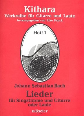 Bach Lieder Singstimme-Gitarre (Eike Funck)