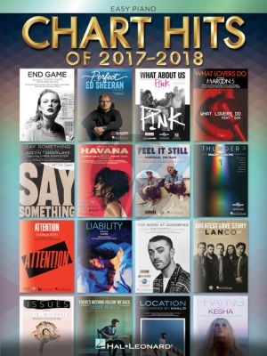 Chart Hits of 2017-2018 Easy Piano