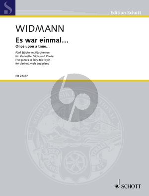 Widmann Once upon a time... (Es war einmal...) 5 pieces in fairy-tale style Clarinet-Viola and Piano (Score/Parts)