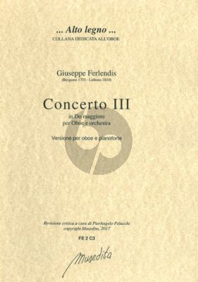 Ferlendi Concerto No.3 C-major Oboe-Orchestra (piano red.) (edited by Pierangelo Pelucchi)