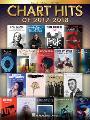 Chart Hits of 2017-2018 Piano-Vocal-Guitar