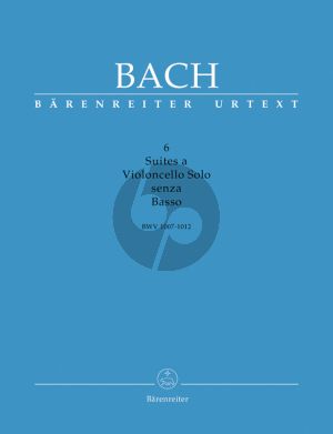 Bach 6 Suites BWV 1007 - 1012 a Violoncello Solo senza Basso (3 Volumes in a slipcase, with English and German text booklet) (edited by Douglas Woodfull-Harris / Berrina Schwemer)