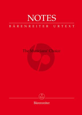 Notes. The Musician's Choice Bärenreiter notebook with the Mozart red cover