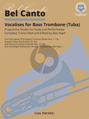 Raph Bel Canto Vocalises for Bass Trombone (Tuba)