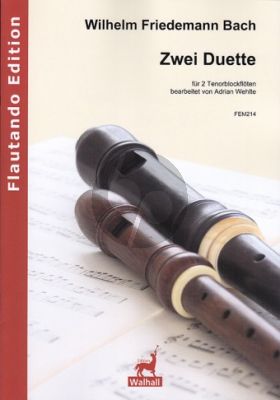 Bach 2 Duette (F-dur F 61 - g-moll F 62) 2 Tenorblockflöten (Adrian Wehlte)