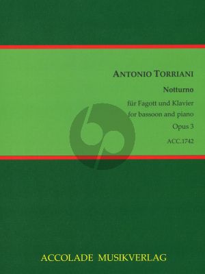 Torriani Notturno Op.3 Fagott und Klavier (ed. Jean-Christophe Dassonville und Carlo Colombo)