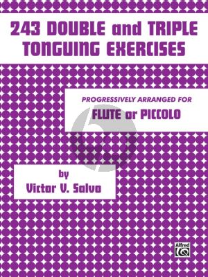 Salvo 243 Double and Triple Tonguing Exercises for Flute or Piccolo