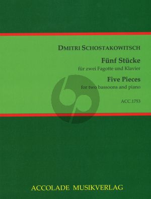 Shostakovich 5 Stücke für 2 Fagotte (Celli) und Klavier (arr. Shi Li)