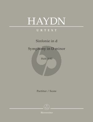Joseph Haydn Symphony D-minor Hob.I:80 Full Score (edited by Sonja Gerlach and Sterling E. Murray) (Barenreiter-Urtext)
