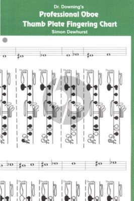 Dewhurst Dr. Downing's Professional Oboe Thumbplate Fingering Chart