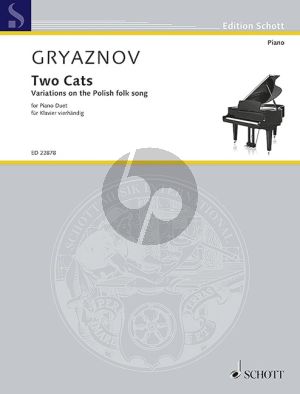 Gryaznov Two Cats - Variations on the Polish Folk Song Piano 4 hds