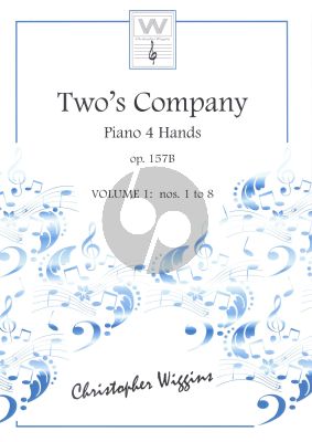 Wiggins Two's Company Op.157B Vol.1 No.1-8 Piano 4 hds