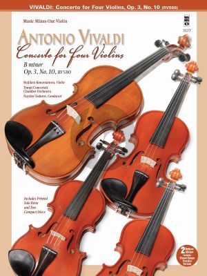 Vivaldi Concerto for Four Violins in B minor Op. 3 No.10 RV580 (BK-CD MMO)