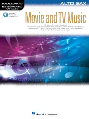 Movie and TV Music for Alto Saxophone (Instrumental Play-Along) (Book with Audio online)