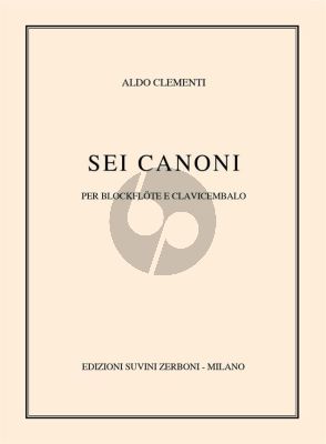 Clementi Sei Canoni (Treble Recorder and Harpsichord) (1990)