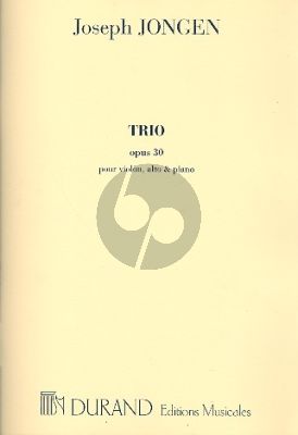 Jongen Trio Op.30 Violin-Viola-Piano