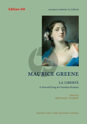 Greene La Libertà Soprano-Violin and Basso Continuo (Score/Parts) (Michael Talbot)