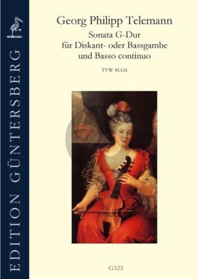 Telemann Sonata G-Dur TWV 41:G6 Diskant- oder Bassgambe und Basso continuo (von Zadow)