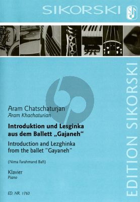 Khachaturian Introduktion und Lesginka aus dem Ballett "Gajaneh" für Klavier (arr. Nima Farahmand Bafi)