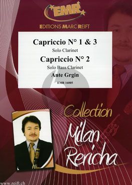 Grgin 3 Capriccio's No.1 and 3 Clarinet solo (No.2 for Bass Clarinet)