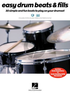 Easy Drum Beats & Fills (30 Simple and Fun Beats to Play on Your Drumset) (Book with Audio online)