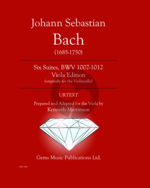 Bach J.S. Six Suites BWV 1007-1012 Viola originally Cello (Prepared and adapted by Kenneth Martinson)